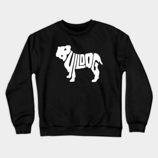 Bulldog white Crewneck Sweatshirt